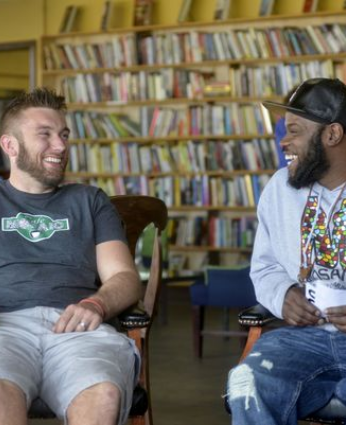  Former Benton Harbor police officer Andrew Collins and Jameel McGee  The Benton Harbor Story